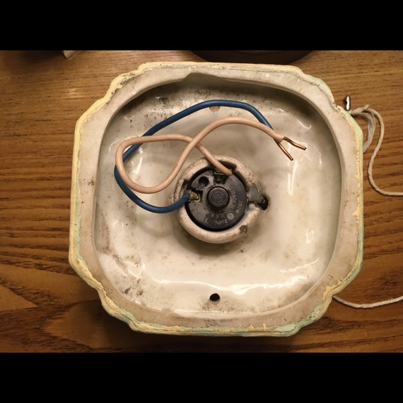 Vintage Art Deco flush mount ceiling light 1930s? light fixture - Picture 7 of 16